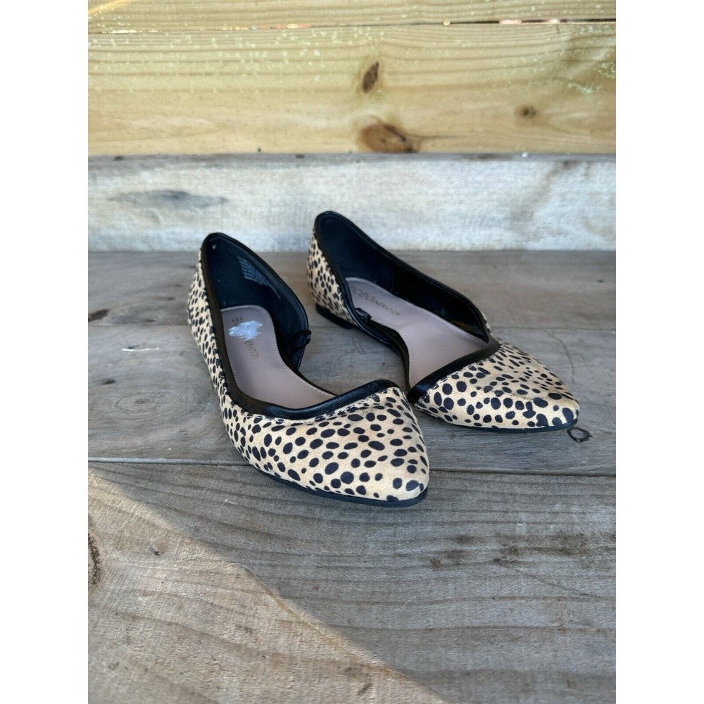 BCBGENERATION | EMMANI leopard pointed toe‎ flats Size 5.5M